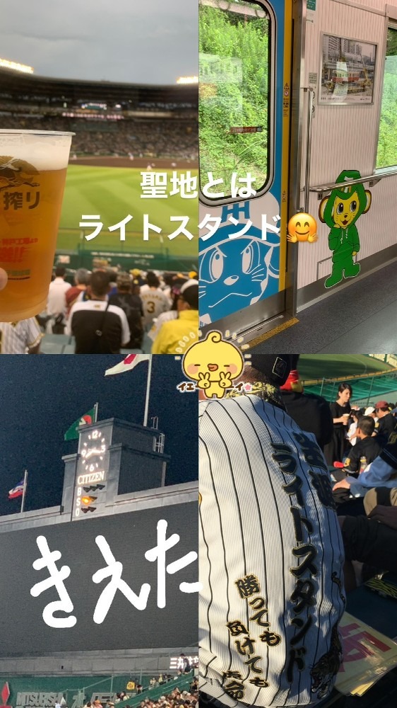 ⚾🏟　阪神甲子園球場　📣トラ党の聖地🐯　　　　　　🍺ビールは必須です🐯